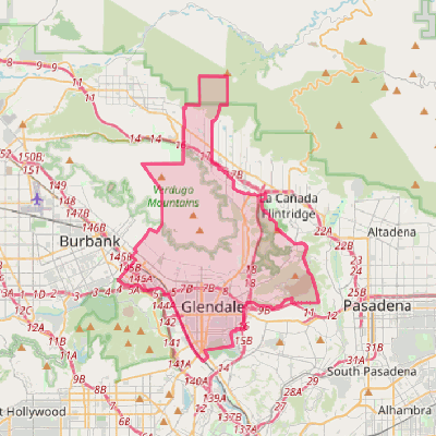 Map of Glendale