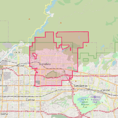 Map of Glendora