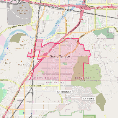 Map of Grand Terrace