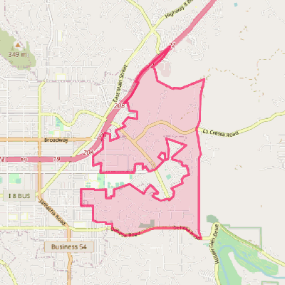 Map of Granite Hills