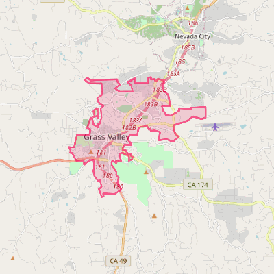 Map of Grass Valley