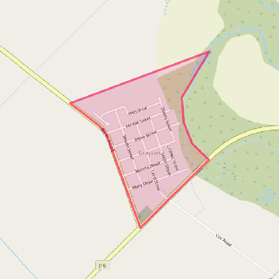 Map of Grayson