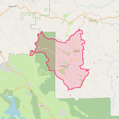 Map of Greeley Hill