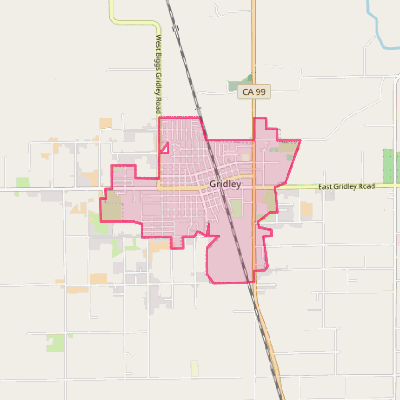 Map of Gridley