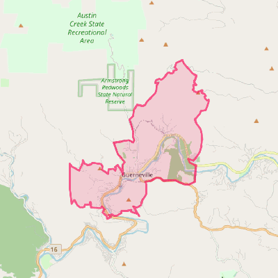 Map of Guerneville