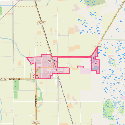 Map of Gustine