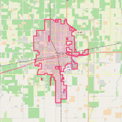 Map of Hanford