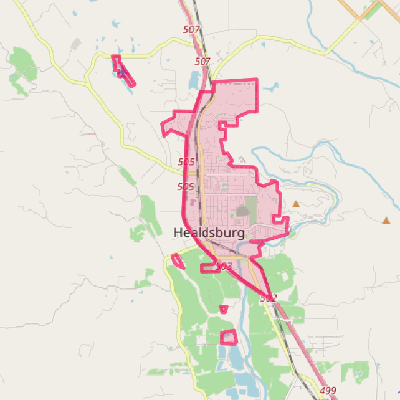 Map of Healdsburg