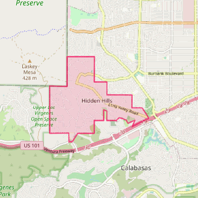 Map of Hidden Hills