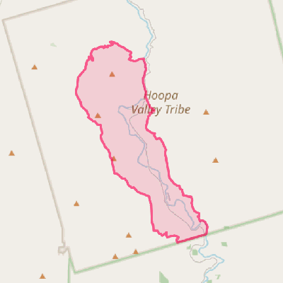 Map of Hoopa