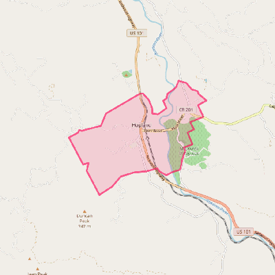 Map of Hopland