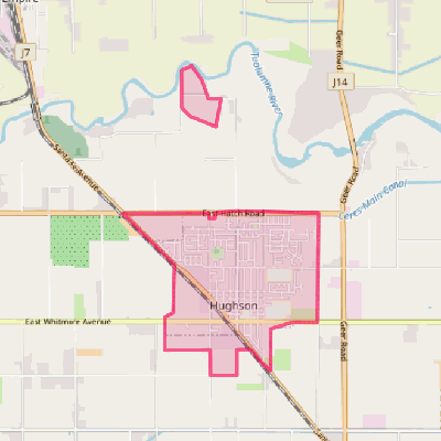 Map of Hughson