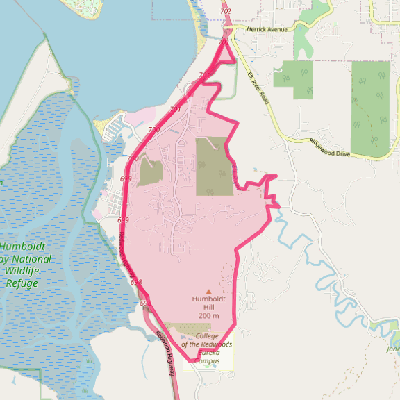 Map of Humboldt Hill