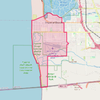 Map of Imperial Beach