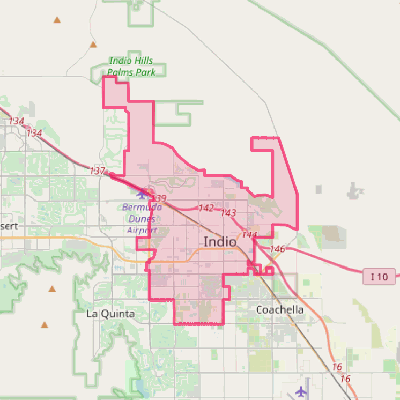 Map of Indio