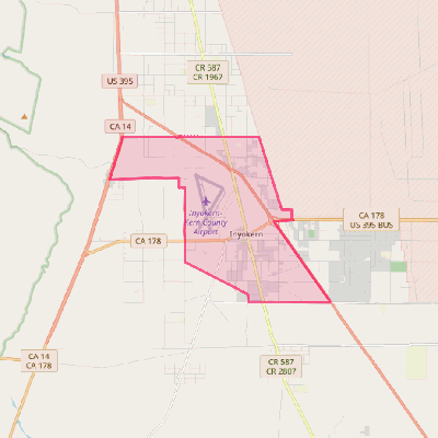 Map of Inyokern