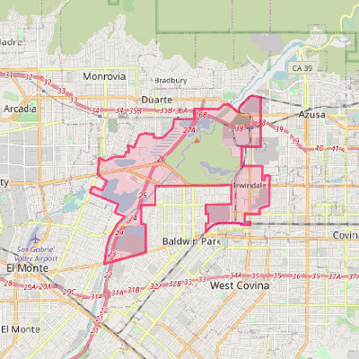 Map of Irwindale