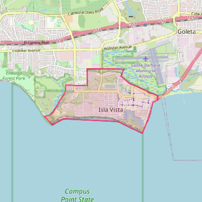 Map of Isla Vista