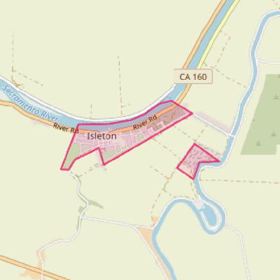 Map of Isleton