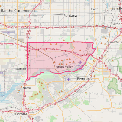 Map of Jurupa Valley