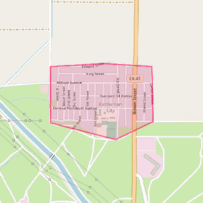 Map of Kettleman City