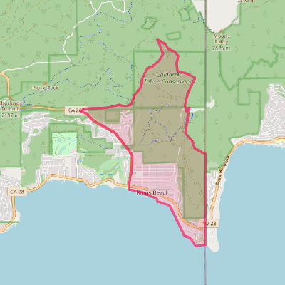 Map of Kings Beach