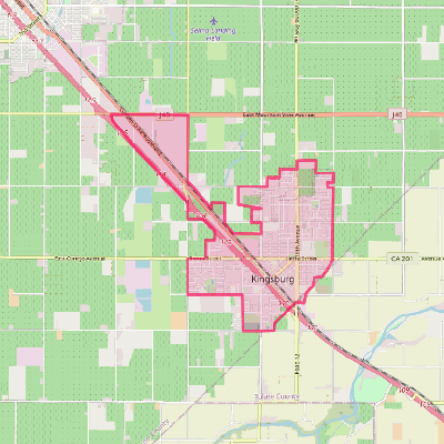 Map of Kingsburg