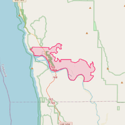 Map of Klamath