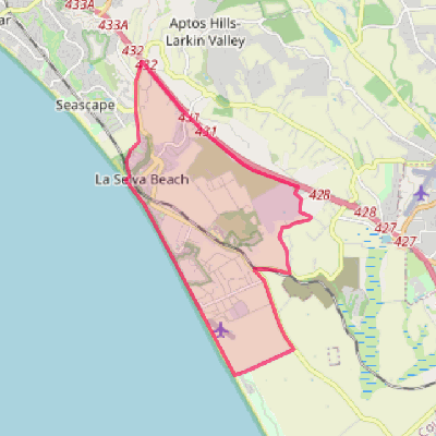 Map of La Selva Beach