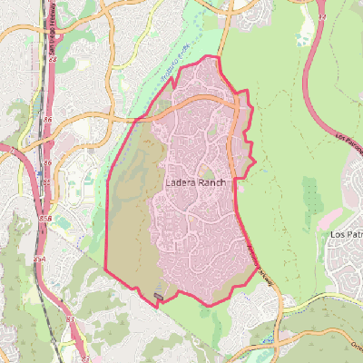 Map of Ladera Ranch