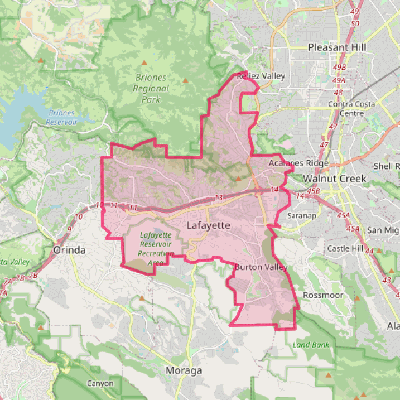 Map of Lafayette