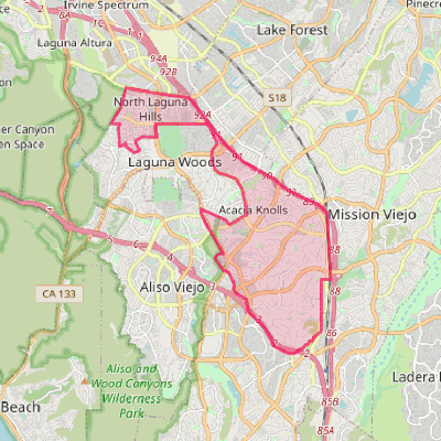 Map of Laguna Hills