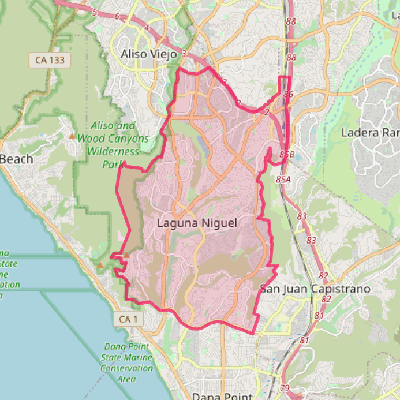 Map of Laguna Niguel