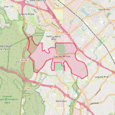 Map of Laguna Woods