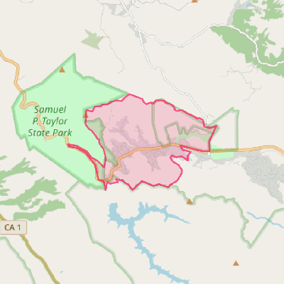 Map of Lagunitas-Forest Knolls