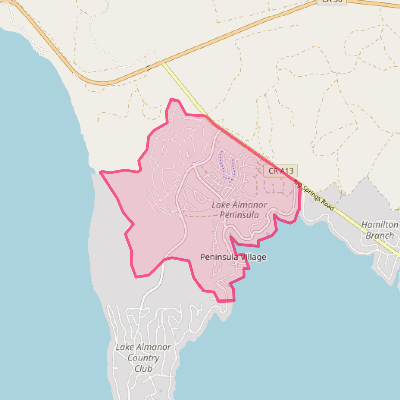 Map of Lake Almanor Peninsula