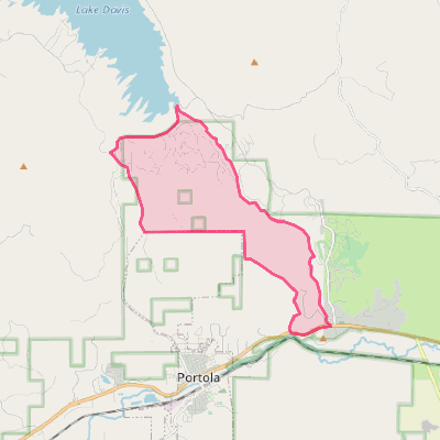 Map of Lake Davis