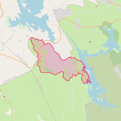 Map of Lake Don Pedro