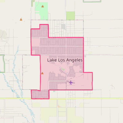 Map of Lake Los Angeles