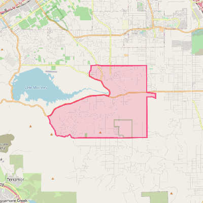 Map of Lake Mathews