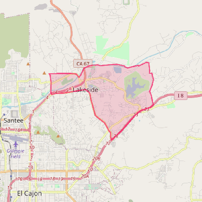 Map of Lakeside