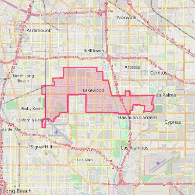 Map of Lakewood