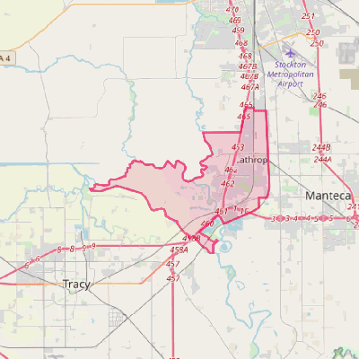 Map of Lathrop