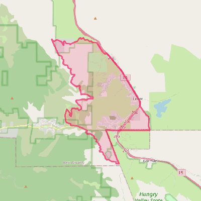 Map of Lebec