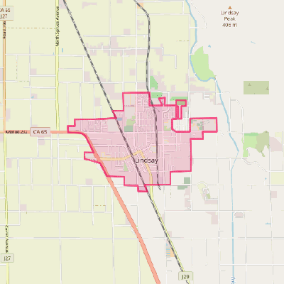 Map of Lindsay