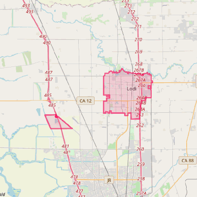 Map of Lodi