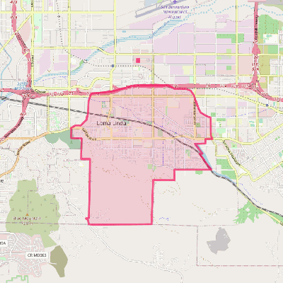 Map of Loma Linda