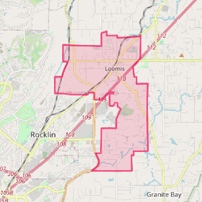 Map of Loomis