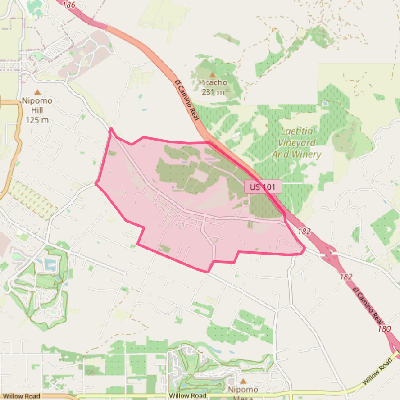 Map of Los Berros