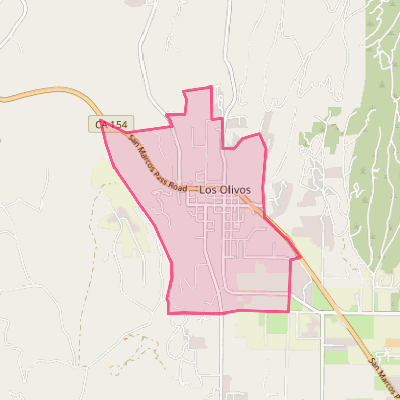 Map of Los Olivos